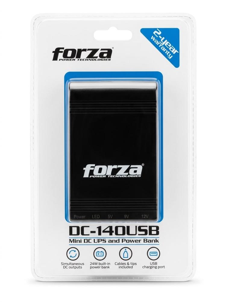 Forza DC-140USB Mini DC UPS y bateria portatil