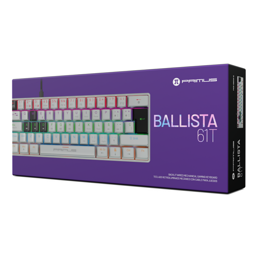 Teclado Retroiluminado Mecánico con Cable BALLISTA 61T PRIMUS