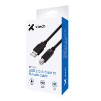 Cable USB 2.0 A-macho a B-macho 10ft Xtech XTC-303