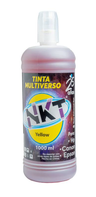 Tinta NKT de color amarillo