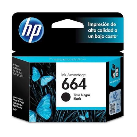 Cartucho HP 664 Color Negro